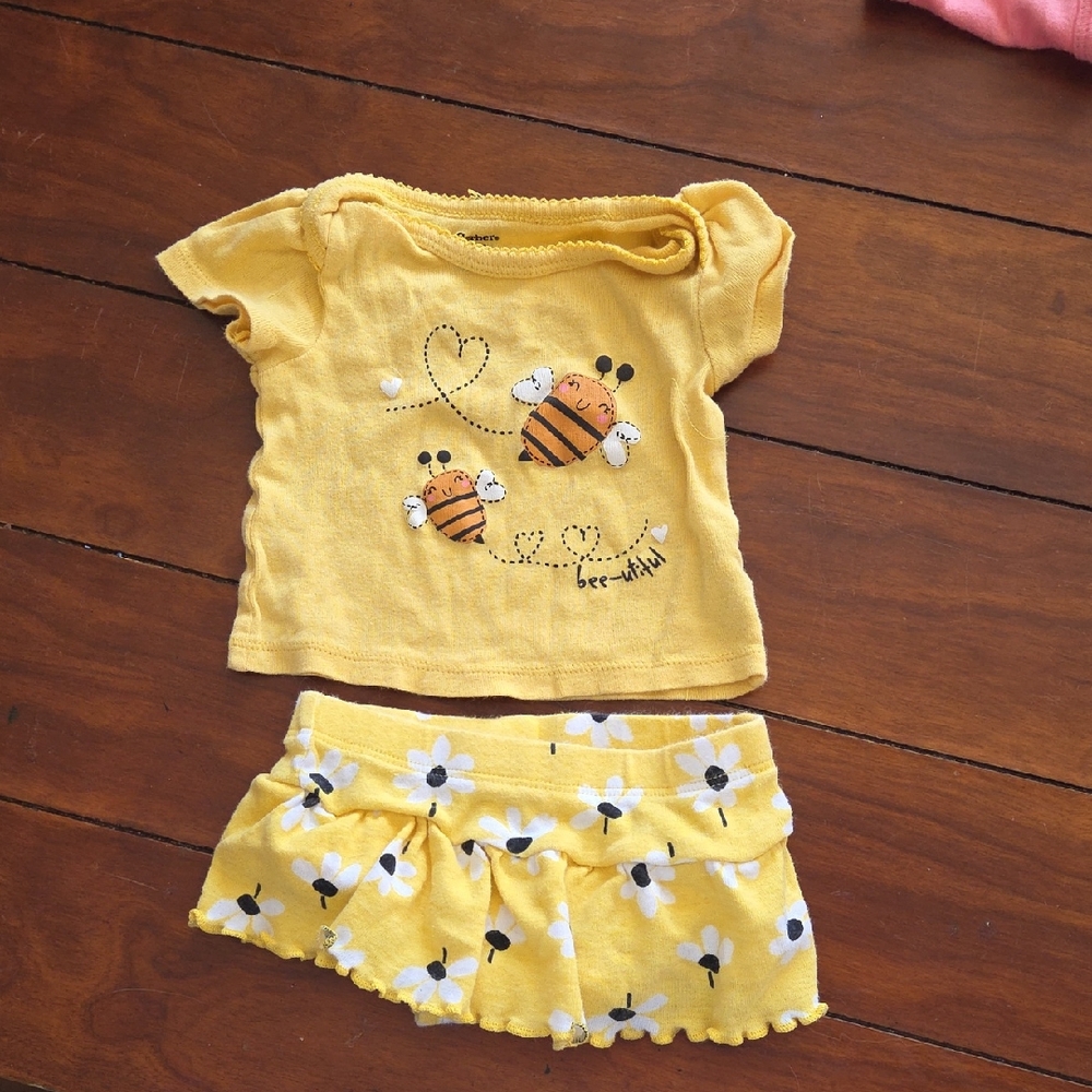 Gerber Yellow Bee Pajama Set for Kids